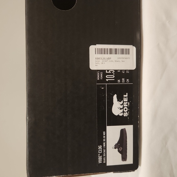 Sorrel black clogs womens size 10.5 - Picture 5 of 5